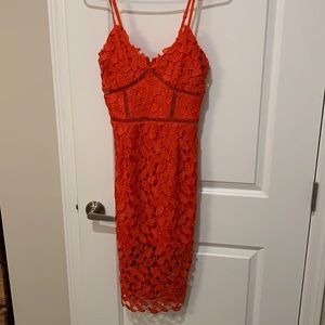 Nordstrom Rack Coral Wedding Guest Dress S